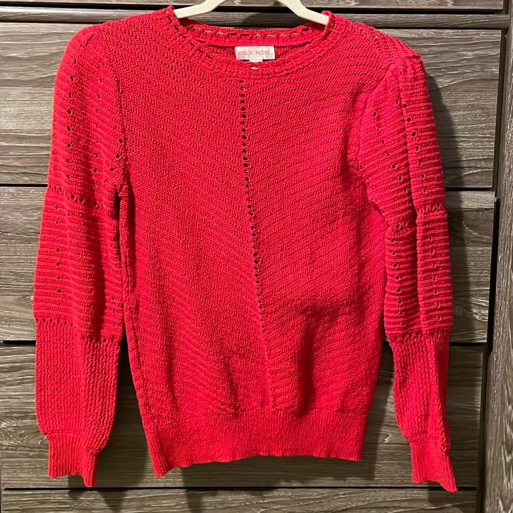 Red sweater